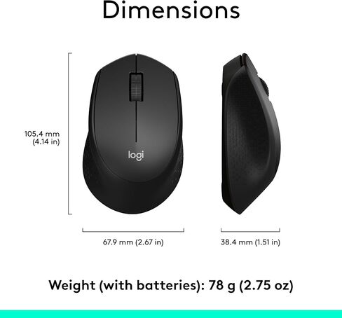Logitech - Mouse Mouse Logitech Silent Plus M330 Black (متجدد) in Kuwait