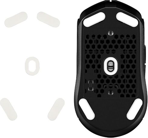 kwmobile Mouse Feet Replacement Compatible with Kingston Pulsefire Haste 2 Computer Mouse Skates Sticker - White in Saudi Arabia