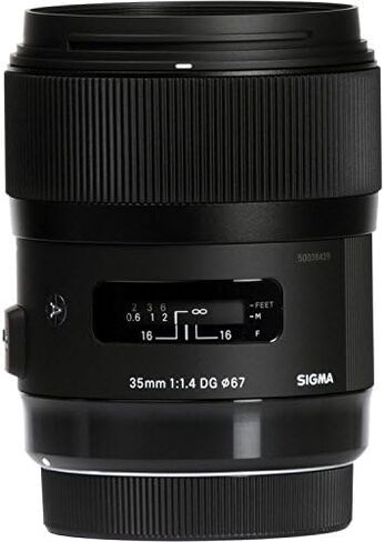 Sigma 35mm F/1.4 DG HSM Art Lens for Nikon F Mount (USA) Deluxe Bundle مع علبة عدسة مبطن و 6 Camera Cleaning Kit in Saudi Arabia