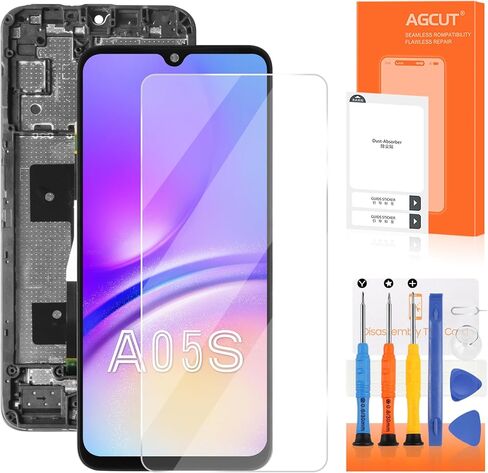 لاستبدال شاشة Samsung Galaxy A05S لـ Samsung A05S LCD Display SM-A057F ، A057M LCD Aigitizer Touch Screen Assembly Part مع إطار in Kuwait