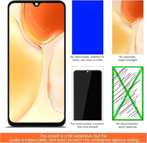 لاستبدال شاشة Samsung Galaxy A05S لـ Samsung A05S LCD Display SM-A057F ، A057M LCD Aigitizer Touch Screen Assembly Part مع إطار in Kuwait