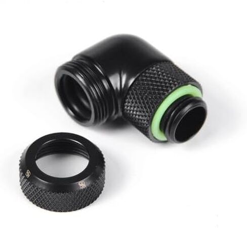 Barrow G1/4 "إلى 12 مم تركيب متعدد الوصلات ، 90 درجة الدوارة ، أسود ، 4 عبوات in Kuwait