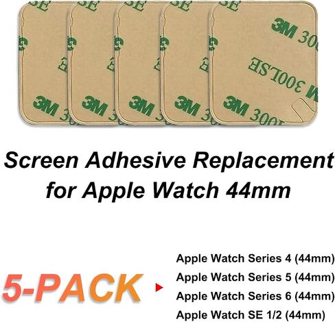 Waterproof Pre-Cut Screen Sticker Replacement Compatible with Apple Watch Series 4/5/6 44mm, with Repair Tools + Instruction Manual in Saudi Arabia