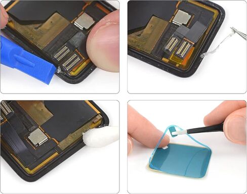 Waterproof Pre-Cut Screen Sticker Replacement Compatible with Apple Watch Series 4/5/6 44mm, with Repair Tools + Instruction Manual in Saudi Arabia