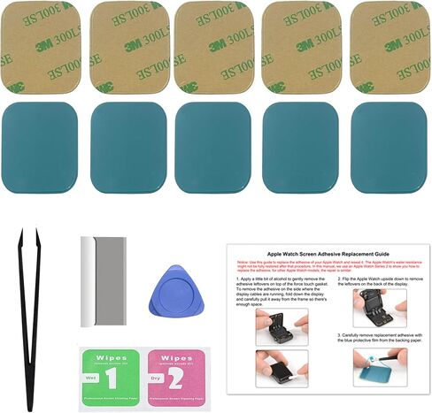 Waterproof Pre-Cut Screen Sticker Replacement Compatible with Apple Watch Series 4/5/6 44mm, with Repair Tools + Instruction Manual in Saudi Arabia