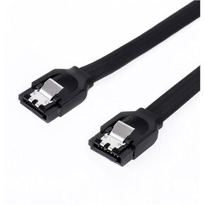 SATA Cable III 6Gbps Angle & Straight SATA Data Cable 50CM Black Sata 3 Cord with Locking Latch for HDD SSD CD Driver CD Writer(Straight) in Saudi Arabia