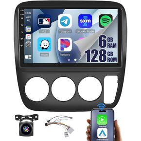8core 6+128g Android 15 Stereo Stereo لـ Honda CRV 1997-2001،9 بوصة IPS 1280 * 720 شاشة تعمل باللمس اللاسلكي Apple Carplay Android Auto DSP 5G WiFi Bluetooth GPS FM RDS+AHD Camera in Kuwait