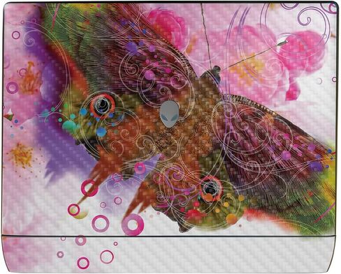Glossy Glitter Laptop Skin Compatible with Alienware 18 Area-51 (2025) - Cool Flamingo - Premium 3M Vinyl Protective Wrap Decal Cover - Easy to Apply | Crafted in The USA by MightySkins in Saudi Arabia