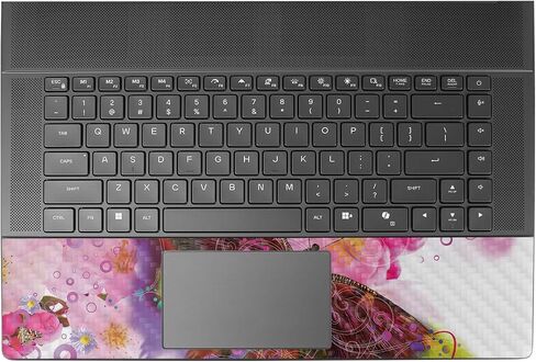 Glossy Glitter Laptop Skin Compatible with Alienware 18 Area-51 (2025) - Cool Flamingo - Premium 3M Vinyl Protective Wrap Decal Cover - Easy to Apply | Crafted in The USA by MightySkins in Saudi Arabia