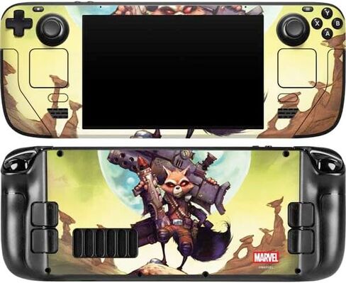 Skinit Skinit Gaming Gaming Skin متوافق مع Deck Steam Gaming Gaming Computer OLED - Marvel Rocket Rocket Rocket Rocket Design in Saudi Arabia