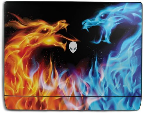 جهاز كمبيوتر محمول متوافق مع Alienware 18 Area -51 (2025) - Dueling Dragons - Premium 3M Vinyl Protction Wrap Cover - يسهل تطبيقه | مصنوع في الولايات المتحدة الأمريكية من قبل Mayyskins in Saudi Arabia