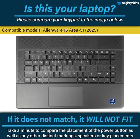 Carbon Fiber Laptop Skin Compatible with Alienware 16 Area-51 (2025) - Bananas - Premium 3M Vinyl Protective Wrap Decal Cover - Easy to Apply | Crafted in The USA by MightySkins in Saudi Arabia
