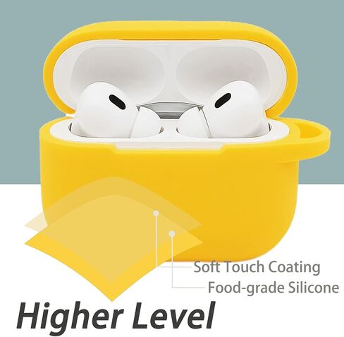 Case Cover for AirPods Pro with Cute Keychain, Full Protective Soft Silicone Skin Accessories for Women Girl, Front LED Visible (Purple) in Saudi Arabia