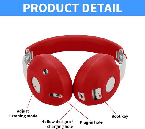 أغطية أذن العرق السيليكون Adhiper لبرنامج Beats Studio Pro اللاسلكي ، تغطي علبة سماعة رأس Sustio Pro التي تمت ترقيتها إكسسوارات مع أغطية أذن تغطية كاملة وغطاء عقال سحاب - بيج in Kuwait