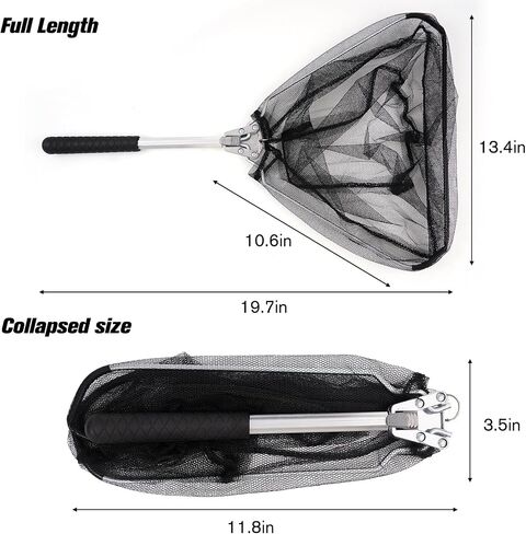 Fishing Landing Net, Folding Fishing Net with Telescoping, Pole Freshwater Fish Net for Small Fish in Saudi Arabia
