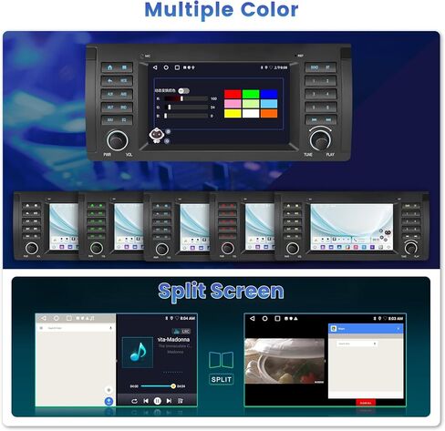 [2G+64G] Android Car Stereo for BMW 5 Series E39 1996-2003 (E39)/BMW X5 E53 2002-2007/BMW M5 1996-2003 with Wireless Carplay Android Auto, 7 Inch HD Touch Screen with GPS WiFi Bluetooth FM/RDS in Saudi Arabia