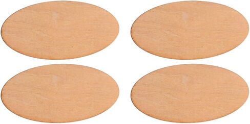 EXCEART Craft Supplies & Materials Wood DIY Crafts 60pcs Unfinished Wood Oval Circle Wood Pieces Blank Ornaments Wooden Cutouts for DIY Crafts Painting Engraving Wooden Embellishments Craft Supplies in Saudi Arabia