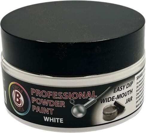 Pro-Tec Super Glow Powder Paint for fishing Lures and Jigs Powder Coating for Jig Head, Super Glow High Gloss Finish,Easy-to-Use Fishing Lure Paint 2 Ounce(Pro-Tec Super Glow White 2 oz) in Kuwait