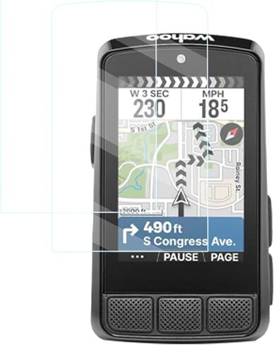 واقي الشاشة لـ Wahoo Elemnt Bolt V3 GPS Cycling/Bike Computer ، فيلم مقاوم للخدش عالي الدقة ، واضحة HD ، وخالية من الفقاعات مع مجموعة التثبيت السهلة ، 2 عبوة. in Kuwait