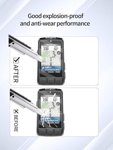 واقي الشاشة لـ Wahoo Elemnt Bolt V3 GPS Cycling/Bike Computer ، فيلم مقاوم للخدش عالي الدقة ، واضحة HD ، وخالية من الفقاعات مع مجموعة التثبيت السهلة ، 2 عبوة. in Kuwait