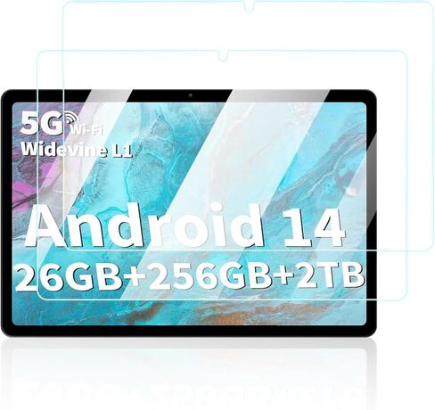 واقي الشاشة لـ Relndoo TB02 Tablet 10 Inch Android أقراص Android ، ومكافحة الخدش 9H صلبة Touch Touch 2.5D الحواف الدائرية خالية من التثبيت سهلة التثبيت ، 2 عبوة. in Kuwait