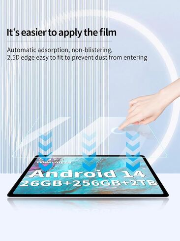 واقي الشاشة لـ Relndoo TB02 Tablet 10 Inch Android أقراص Android ، ومكافحة الخدش 9H صلبة Touch Touch 2.5D الحواف الدائرية خالية من التثبيت سهلة التثبيت ، 2 عبوة. in Kuwait