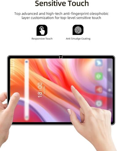 واقي الشاشة لفيلم فونال D126 2025 Tablet 11 بوصة Android 11 ، فيلم زجاجي مقاوم للخدش HD لحماية إسقاط D126 Feonal ، حساس اللمس ، مضاد للأصهر ، 2 عبوة. in Kuwait
