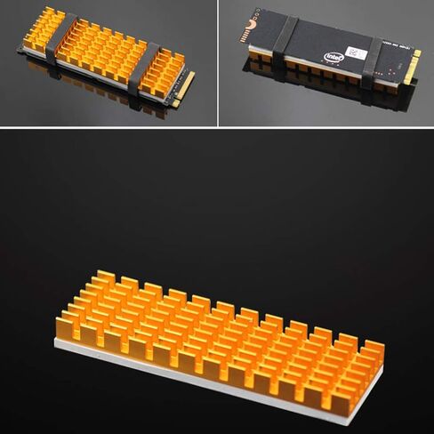 ل M.2 محرك الأقراص الصلبة ترسخ رفيعة برودة ألومنيوم النقي النقي لبرودة M2 NVME 2280 PCIE SSD 70X22X6M محمول مبرد وحدة المعالجة المركزية التبريد بمنفرة السفرة in Kuwait