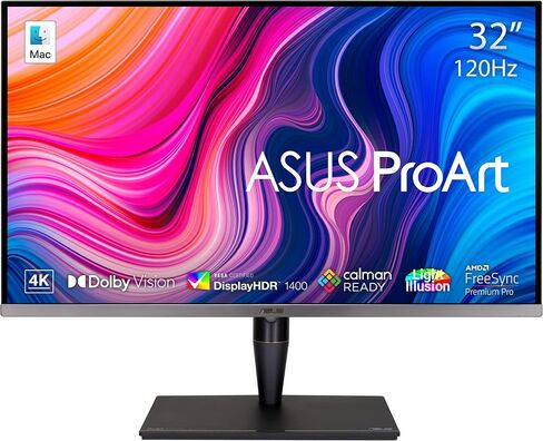 ASUS ProArt Display 32" 4K HDR Professional Monitor (PA32UCG-K) - UHD (3840 x 2160), Mini-LED IPS, Dolby Vision, 1600nits, 120Hz (Renewed) in Saudi Arabia