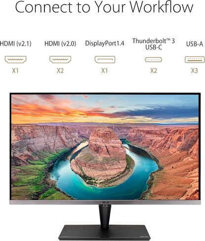 ASUS ProArt Display 32" 4K HDR Professional Monitor (PA32UCG-K) - UHD (3840 x 2160), Mini-LED IPS, Dolby Vision, 1600nits, 120Hz (Renewed) in Saudi Arabia