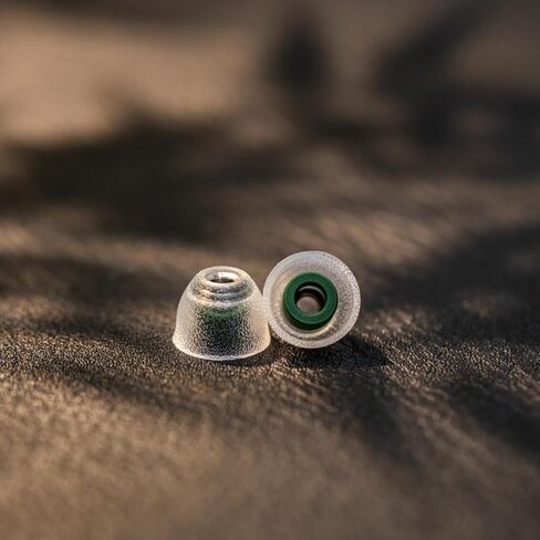 TANGZU Tang Sancai Noble Earbud Tips, Stainless Steel Replaceable Earphone Plugs, 4 Pairs Liquid Silicone Hybrid IEM Eartips Available in XS/S/M/L Size for in-Ear Monitors (Each Size) in Kuwait