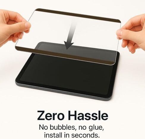NXVX Magnetic Paperfeel Screen Protector for iPad 10.2 (7th/8/9th Gen) ، فيلم يشبه الورق غير اللامع القابل للإزالة للرسم والكتابة ، نسيج الورق المضاد للهرد لمستخدمي قلم رصاص Apple in Kuwait