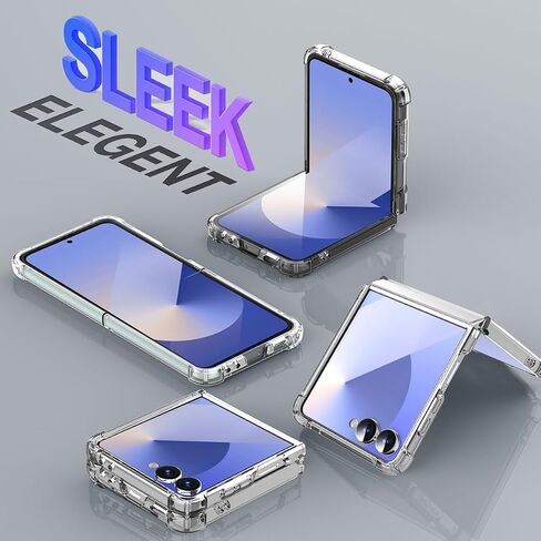AICASE لـ Samsung Galaxy Z Flip 5 Clear Case ، متوافق مع Magsafe شفافة الحماية المقاومة للهاتف المغناطيسي المقاوم لـ Galaxy Z Flip 5g (2023) -clear in Kuwait