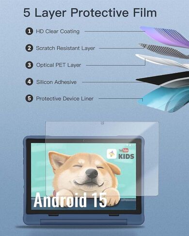 Screen Protector for UEMXDOX K106A Android 15 Kids Tablet 10 inch, 9H Hardness Tempered Glass for UEMXDOX K106A Android 15 Kids Tablet Anti-Scratch, Bubble Free, HD Clarity in Saudi Arabia
