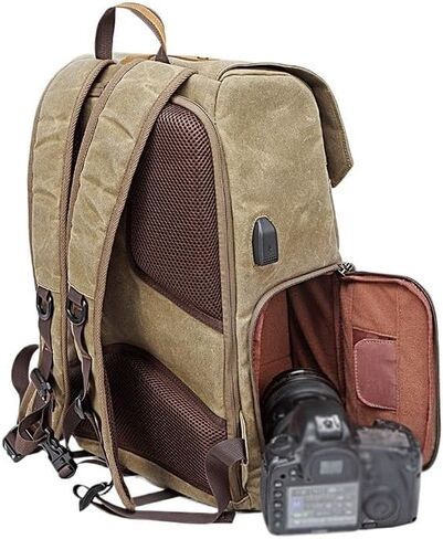 Camera Bag Photography Backpack DSLR Micro Single Bag Canvas Bag Men's and Women's Backpack in Saudi Arabia
