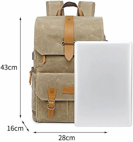 Camera Bag Photography Backpack DSLR Micro Single Bag Canvas Bag Men's and Women's Backpack in Saudi Arabia
