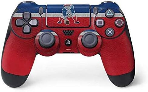 Skinit Decal Gaming Skin Compatible with PS4 Controller - Officially Licensed NFL New England Patriots Design in Saudi Arabia