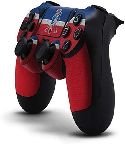 Skinit Decal Gaming Skin Compatible with PS4 Controller - Officially Licensed NFL New England Patriots Design in Saudi Arabia