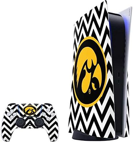 Skinit Decal Gaming Skin Compatible with PS5 Bundle - Officially Licensed University of Iowa Hawkeyes Design in Saudi Arabia