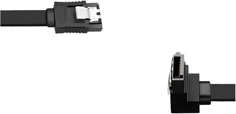 SATA Cable III 6Gbps Angle & Straight SATA Data Cable 50CM Black Sata 3 Cord with Locking Latch for HDD SSD CD Driver CD Writer(Straight) in Saudi Arabia