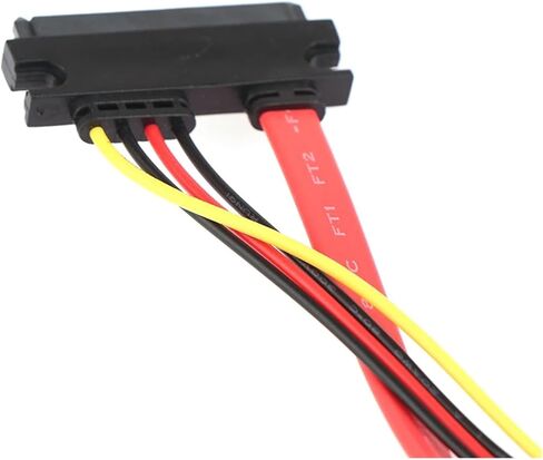 2-in-1 7pin بيانات SATA + 2.0 مم 4PIN POWER 7 + 15 PIN 22P SATA CONSING CD/DVD HD DISK DISK Cable 20/40 سم (20 سم) in Saudi Arabia