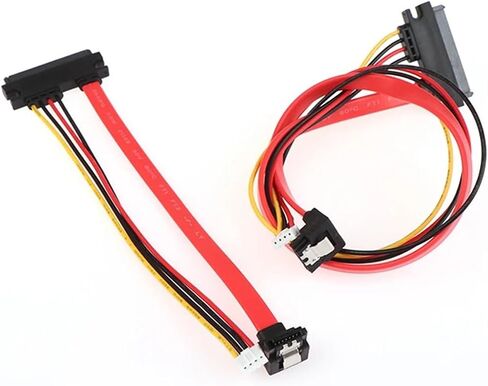 2-in-1 7pin بيانات SATA + 2.0 مم 4PIN POWER 7 + 15 PIN 22P SATA CONSING CD/DVD HD DISK DISK Cable 20/40 سم (20 سم) in Saudi Arabia