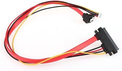 2-in-1 7pin بيانات SATA + 2.0 مم 4PIN POWER 7 + 15 PIN 22P SATA CONSING CD/DVD HD DISK DISK Cable 20/40 سم (20 سم) in Saudi Arabia