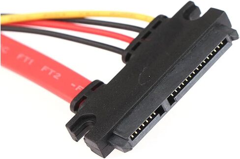 2-in-1 7pin بيانات SATA + 2.0 مم 4PIN POWER 7 + 15 PIN 22P SATA CONSING CD/DVD HD DISK DISK Cable 20/40 سم (20 سم) in Saudi Arabia