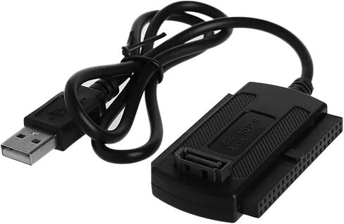 USB 2.0 to IDE 2.5" 3.5" Hard Disk HDD Converter Adapter Cord Support 480Mbps High Speed 96BA in Saudi Arabia