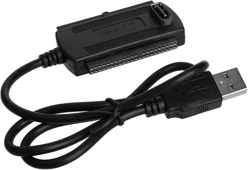 USB 2.0 to IDE 2.5" 3.5" Hard Disk HDD Converter Adapter Cord Support 480Mbps High Speed 96BA in Saudi Arabia