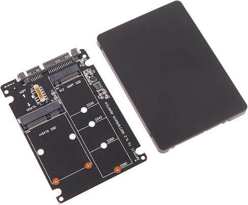 1PC SATA 60 جيجابت في الثانية إلى M2 NGFF SATA SSD MSATA SSD محول إلى SATA M.2 NGFF إلى لوحة محول القرص الصلب SATA (ب) in Saudi Arabia