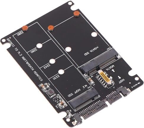 1PC SATA 60 جيجابت في الثانية إلى M2 NGFF SATA SSD MSATA SSD محول إلى SATA M.2 NGFF إلى لوحة محول القرص الصلب SATA (ب) in Saudi Arabia