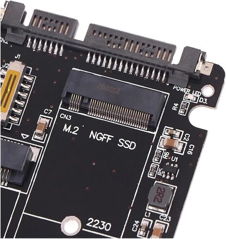 1PC SATA 60 جيجابت في الثانية إلى M2 NGFF SATA SSD MSATA SSD محول إلى SATA M.2 NGFF إلى لوحة محول القرص الصلب SATA (ب) in Saudi Arabia