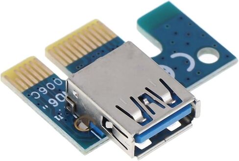 محول بطاقة الخطوط الموسعة PCI-E USB 3.0 PCI-E 1x إلى 16x سلك تمديد الرسومات لتوريد سلك الكمبيوتر (أبيض) in Saudi Arabia